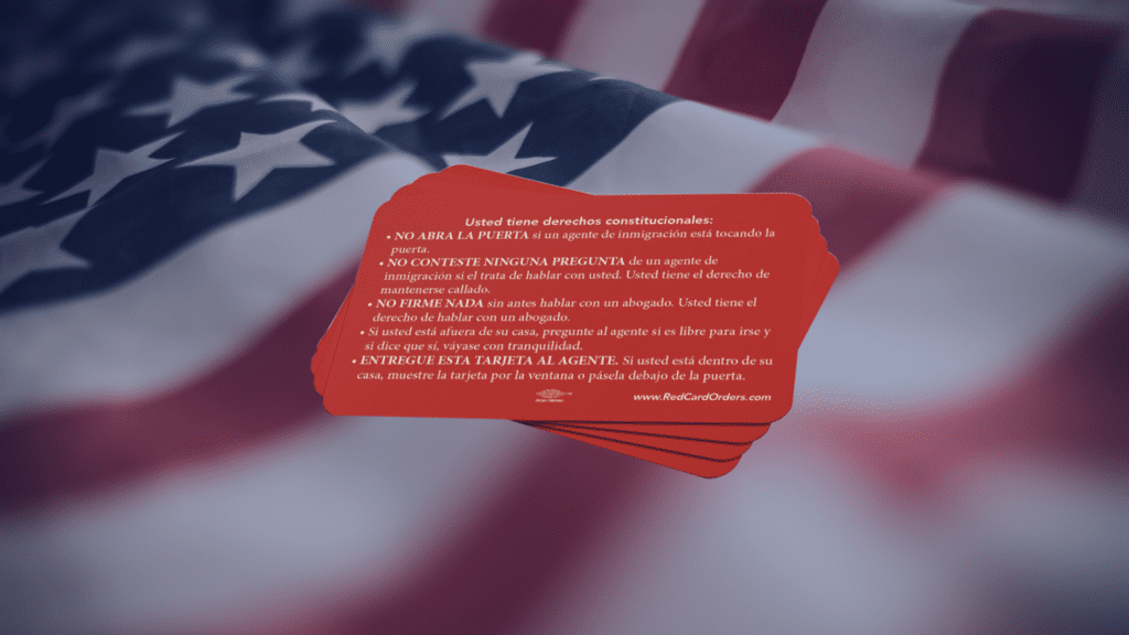 Red Card for Immigrants: Your Protection Tool Against ICE Raids | USA ...